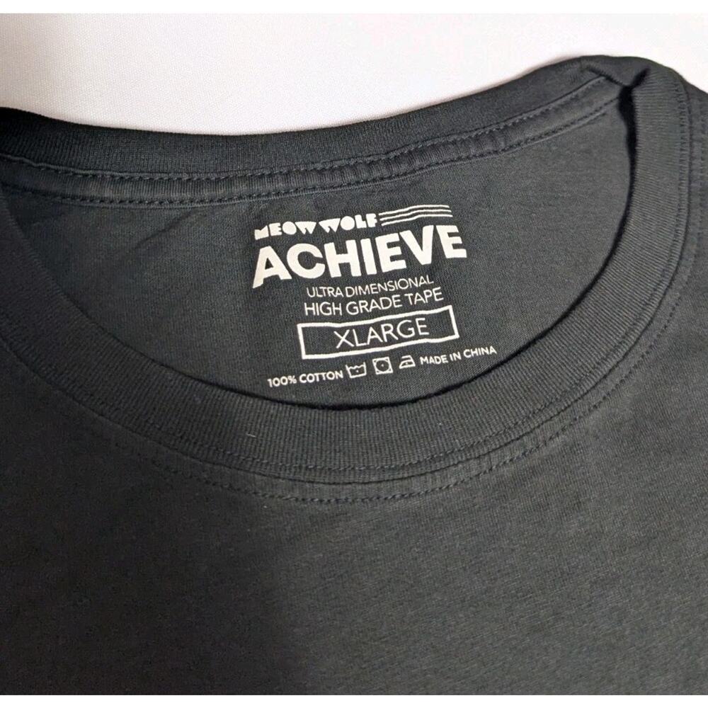Meow Wolf T Shirt Size S Black Cotton Achieve Graphic RTX Merch T-120 Omega Mart - Picture 4 of 5
